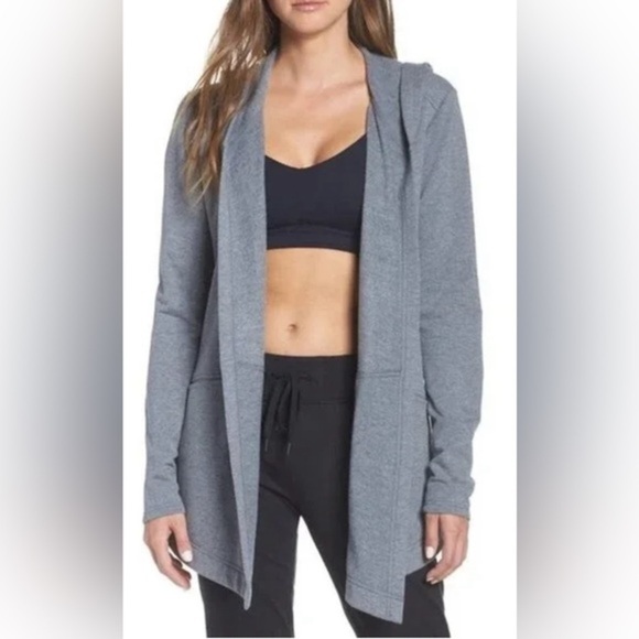 Zella Tops - NWOT Zella Ria Open Front Hooded Sweater- Size Medium